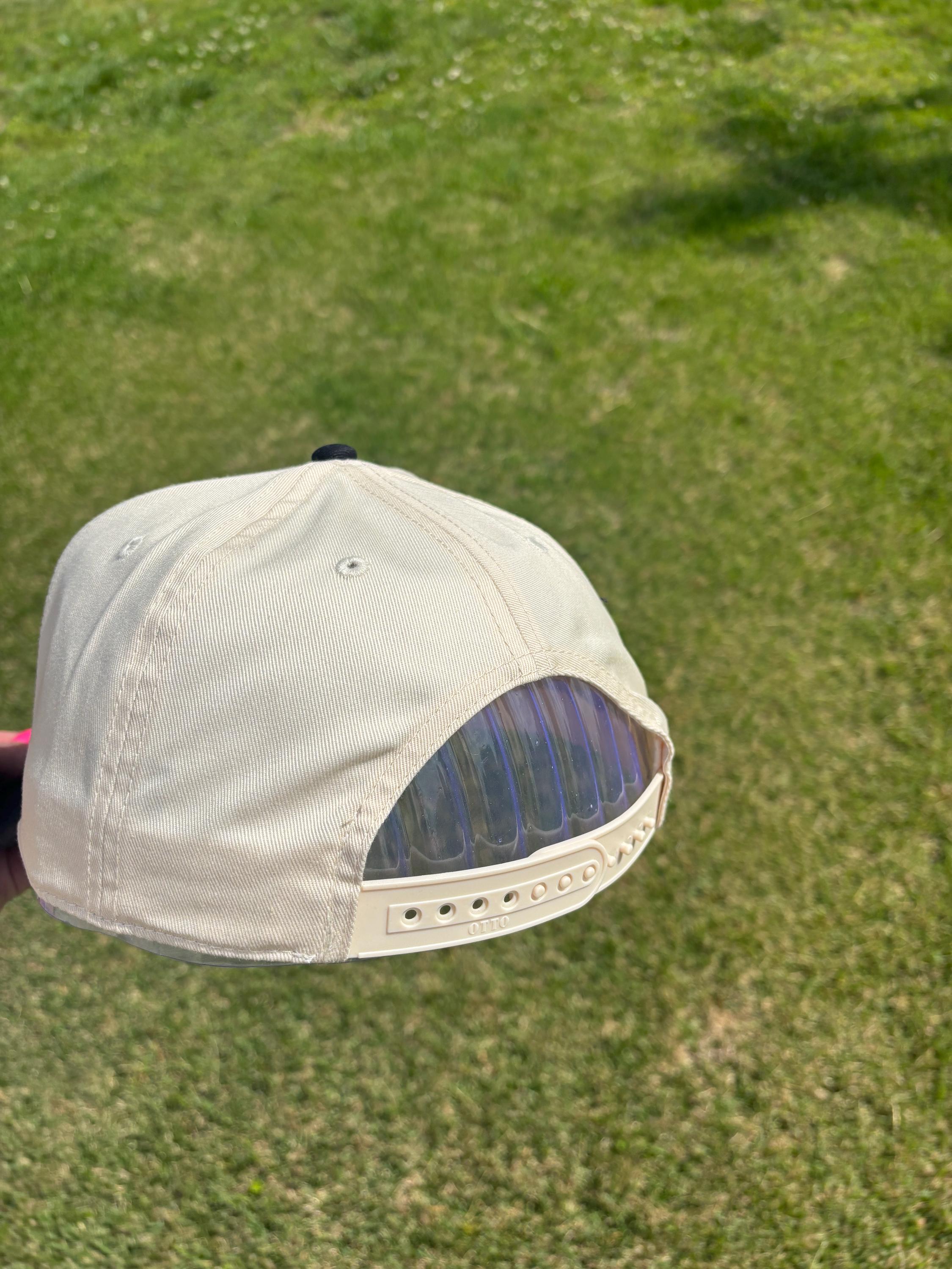 Embroidered Powered By The Lord Ball Cap Choose Your Bill and Thread Color  Adjustable Snap Back