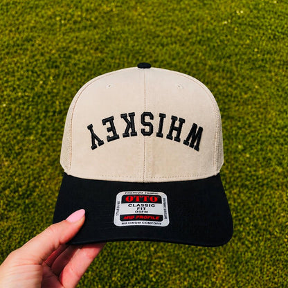 Whiskey Puff Embroidery SnapBack Hat Ball Cap