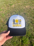 You are my Sunshine Infant / Toddler foam front Hat Ball Cap with Adjustable Snap Back Pink or Black