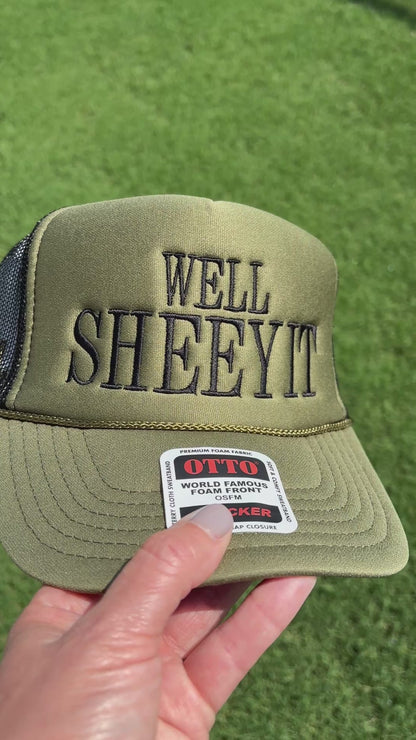 Well Sheeyit Custom Embroidered Trucker Snapback - Choose Hat Style, Color