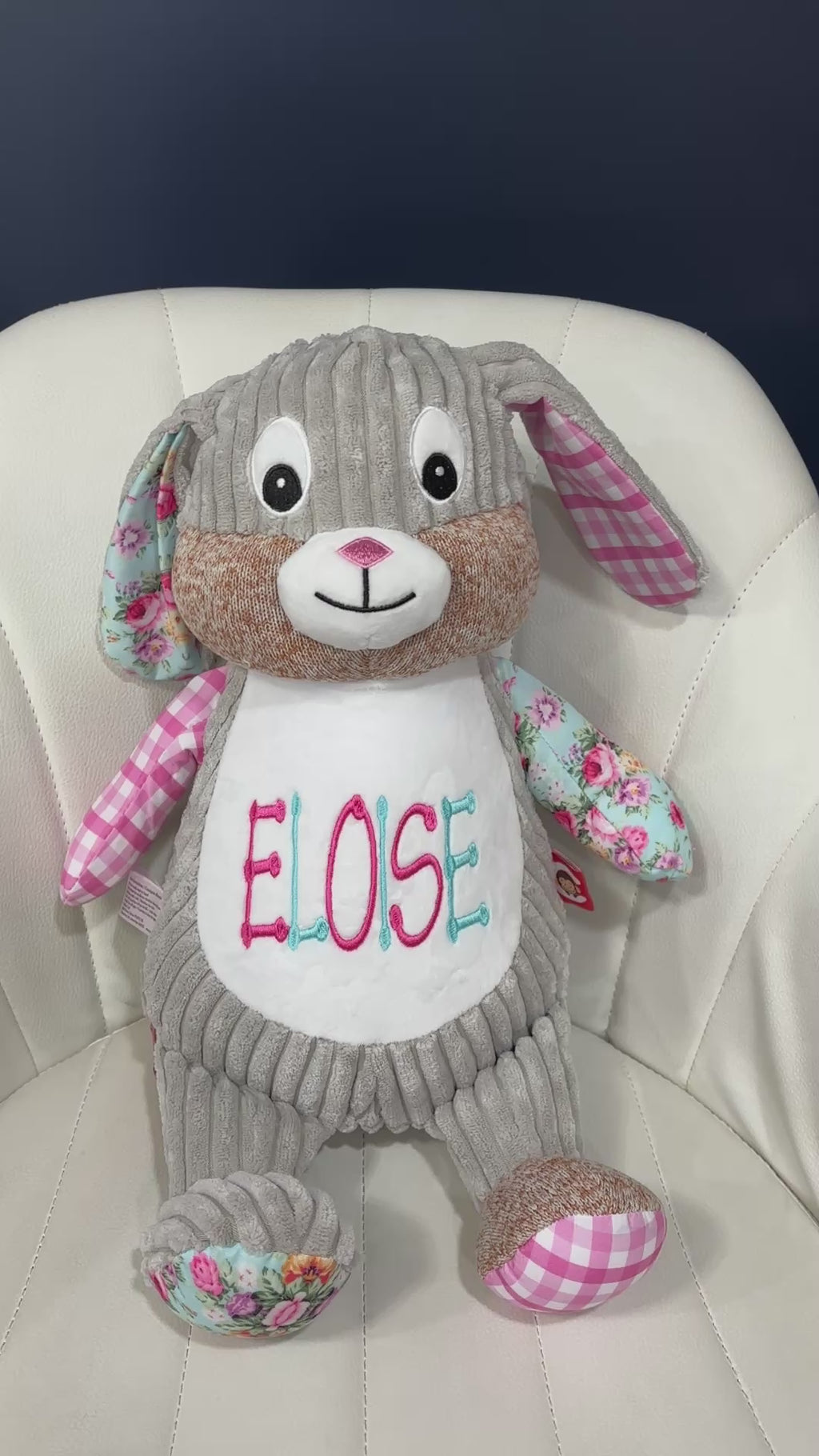 Cubbies Sensory Elephant Your Name Custom Embroidered