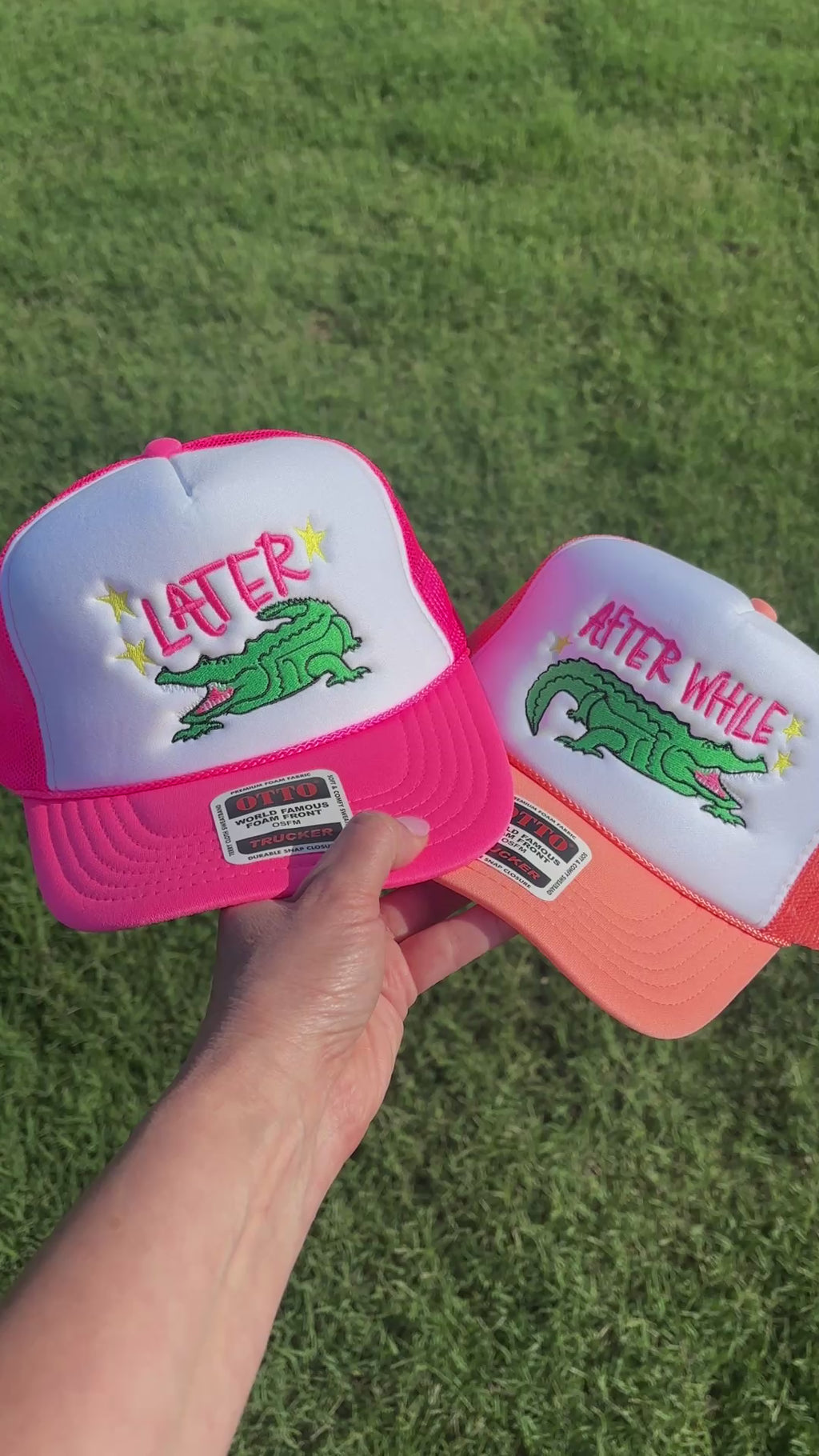 After While |  Foam Front Trucker Hat with Adjustable Snap Back
