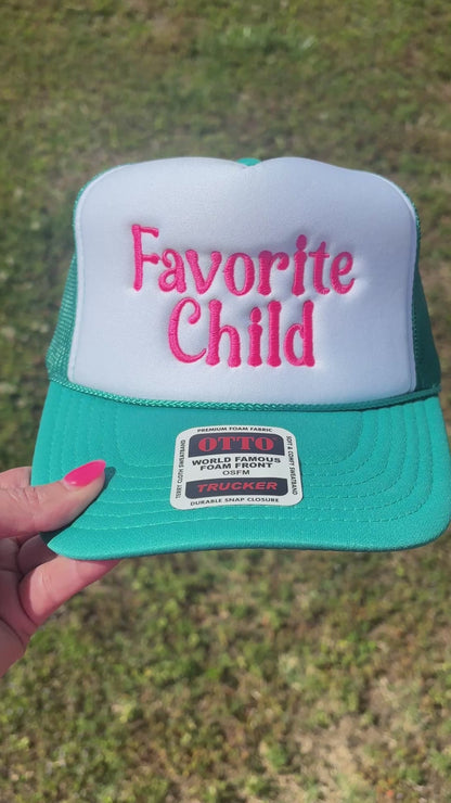 Favorite Child Foam Front Trucker Hat with Adjustable Snap Back